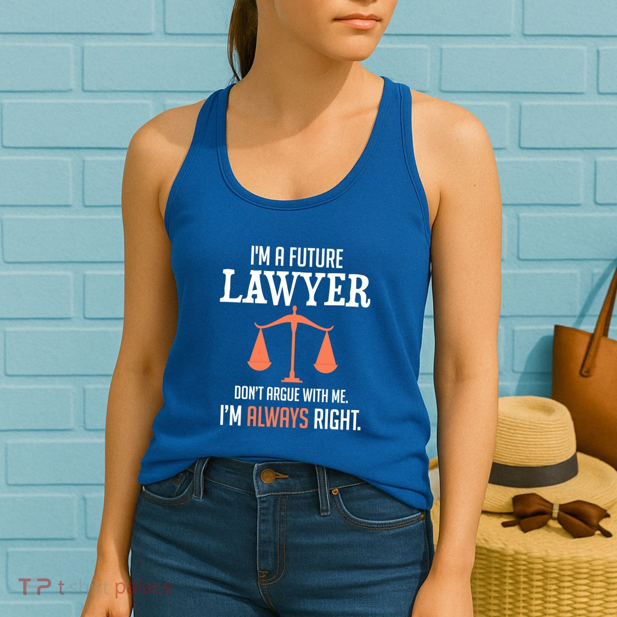 Funny Future Lawyer Law School Student Gift Women's Tank Top