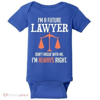 Funny Future Lawyer Law School Student Gift Baby Bodysuit
