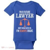 Funny Future Lawyer Law School Student Gift Baby Bodysuit thumb 0