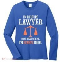 Funny Future Lawyer Law School Student Gift Women's Long Sleeve Shirt thumb 0