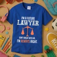 Funny Future Lawyer Law School Student Gift Kids T-Shirt thumb 3