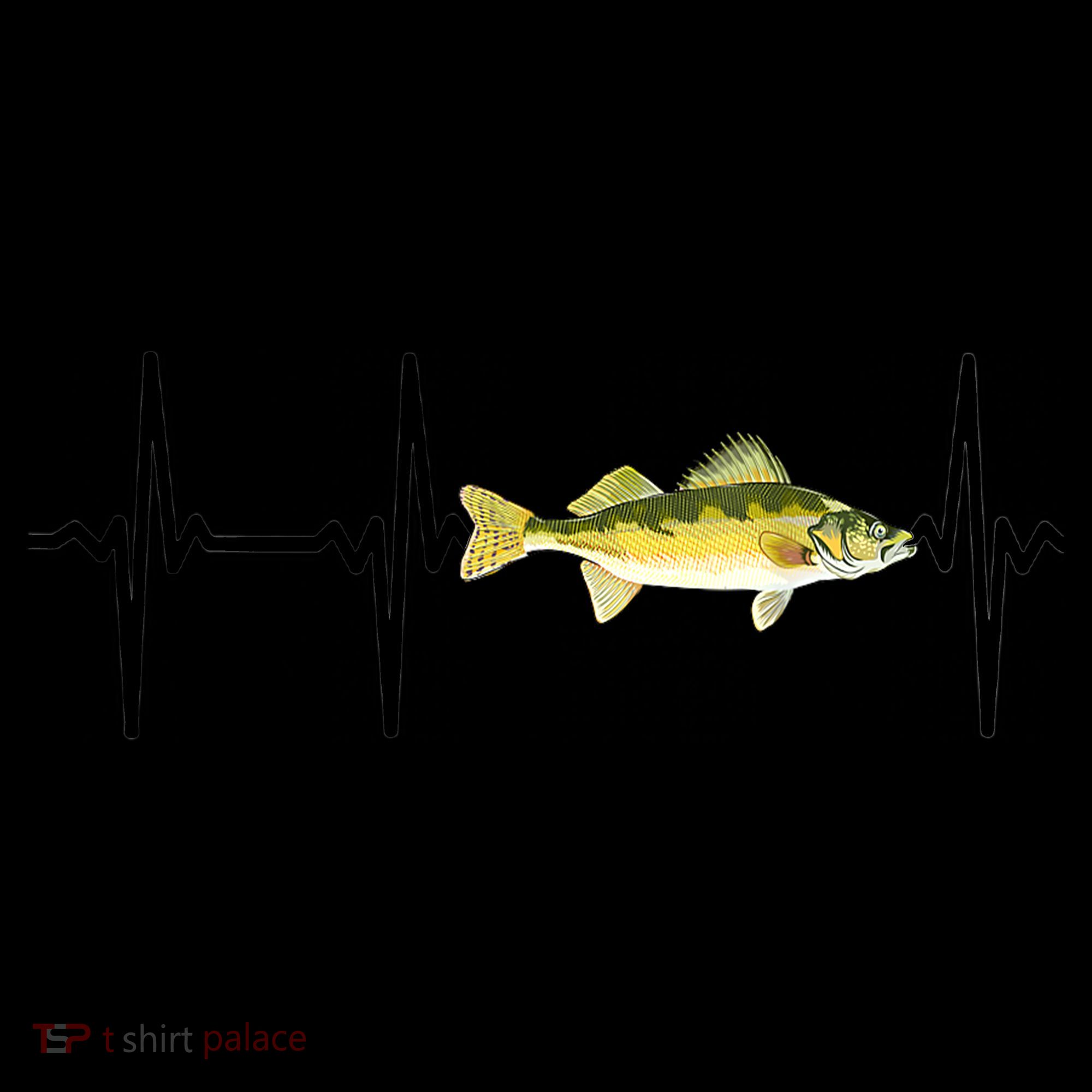 Fish Fishing Lovers Walleye Heartbeat For Freshwater Gift Coffee Mug