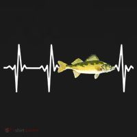 Fish Fishing Lovers Walleye Heartbeat For Freshwater Gift Women's Hoodie thumb 2