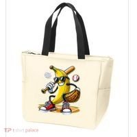 Funny Fruit Lover Banana Playing Baseball Tote Bag thumb 3