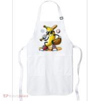 Funny Fruit Lover Banana Playing Baseball Apron thumb 0