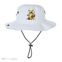 Funny Fruit Lover Banana Playing Baseball Bucket Hat thumb 0