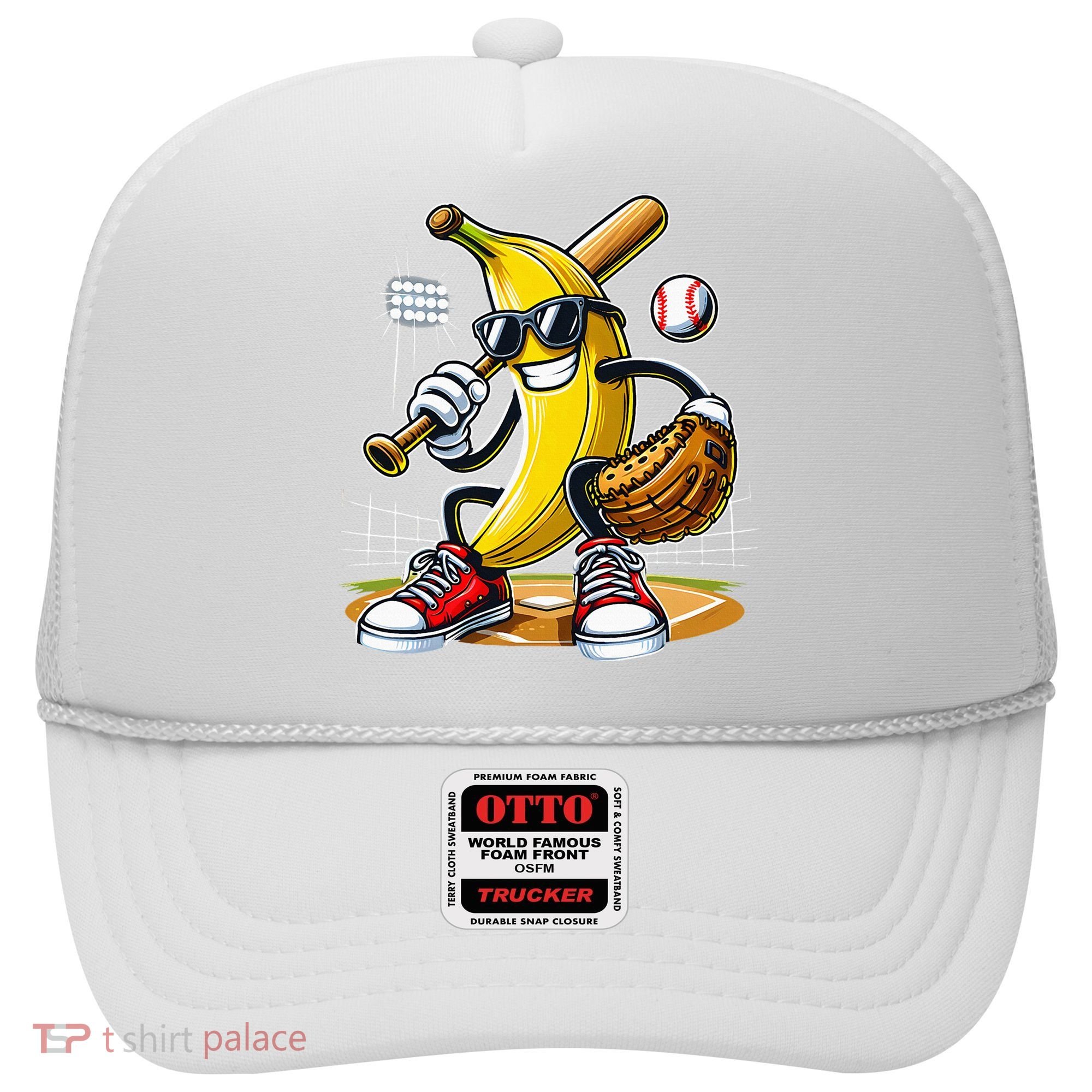 Funny Fruit Lover Banana Playing Baseball Hat