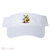 Funny Fruit Lover Banana Playing Baseball Visor thumb 0