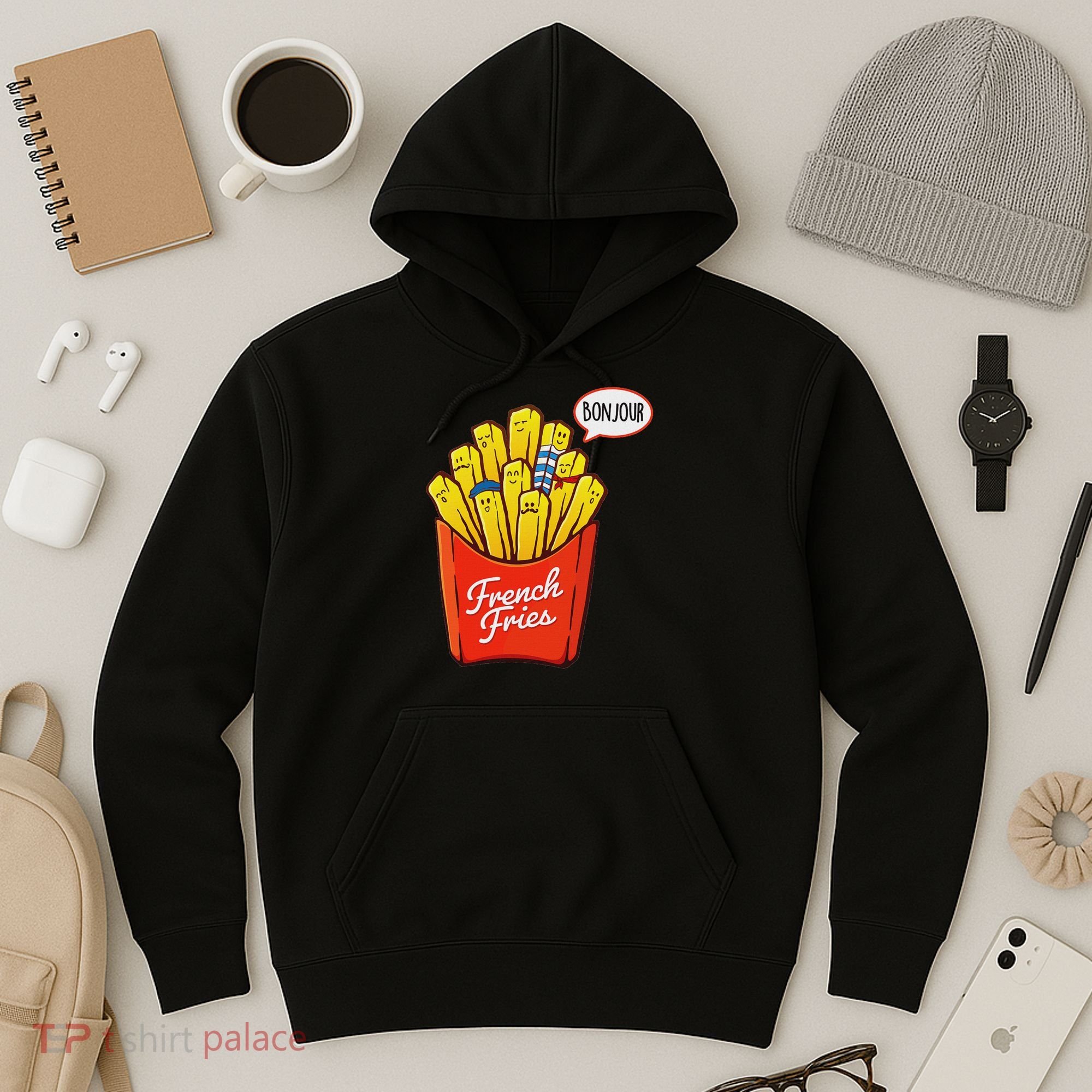French Fries Lover Fast Food Eater  Hoodie