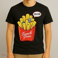 French Fries Lover Fast Food Eater  T-Shirt thumb 3