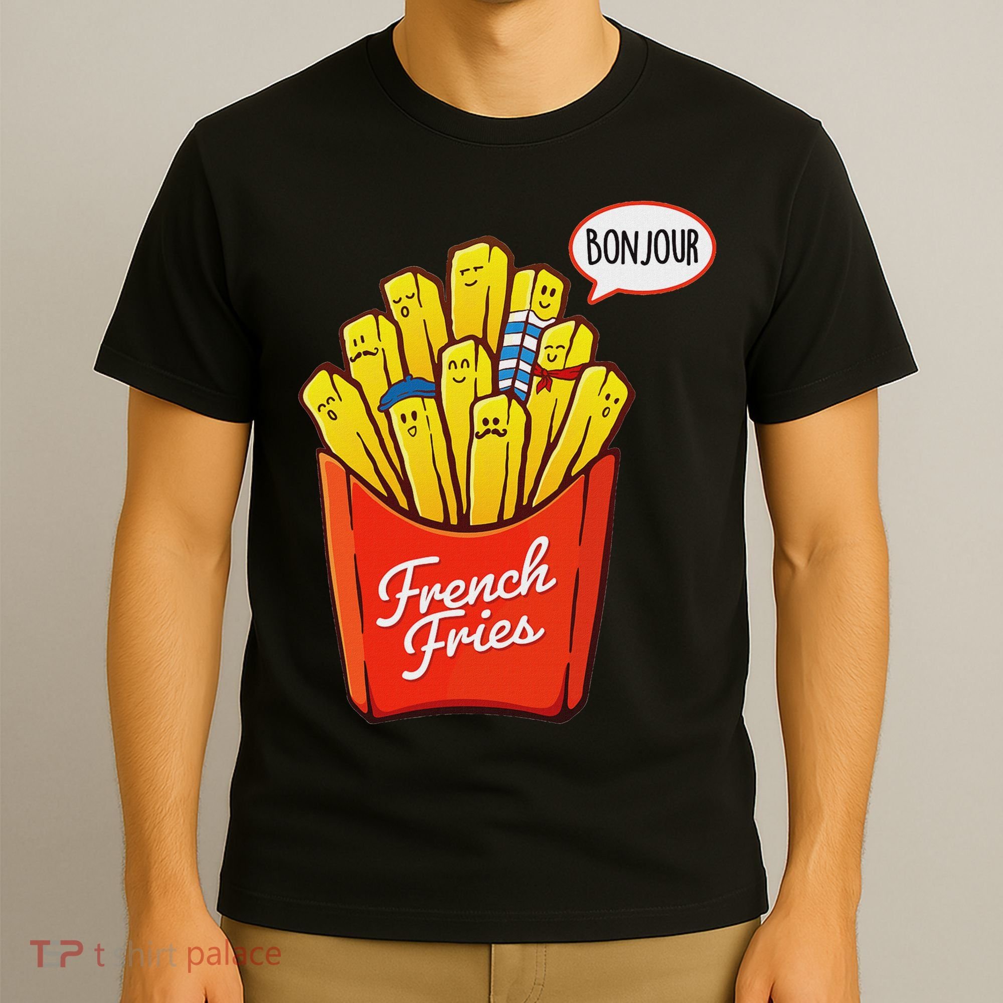 French Fries Lover Fast Food Eater  T-Shirt