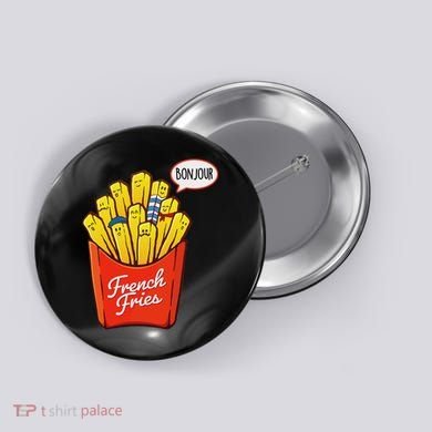French Fries Lover Fast Food Eater  Button