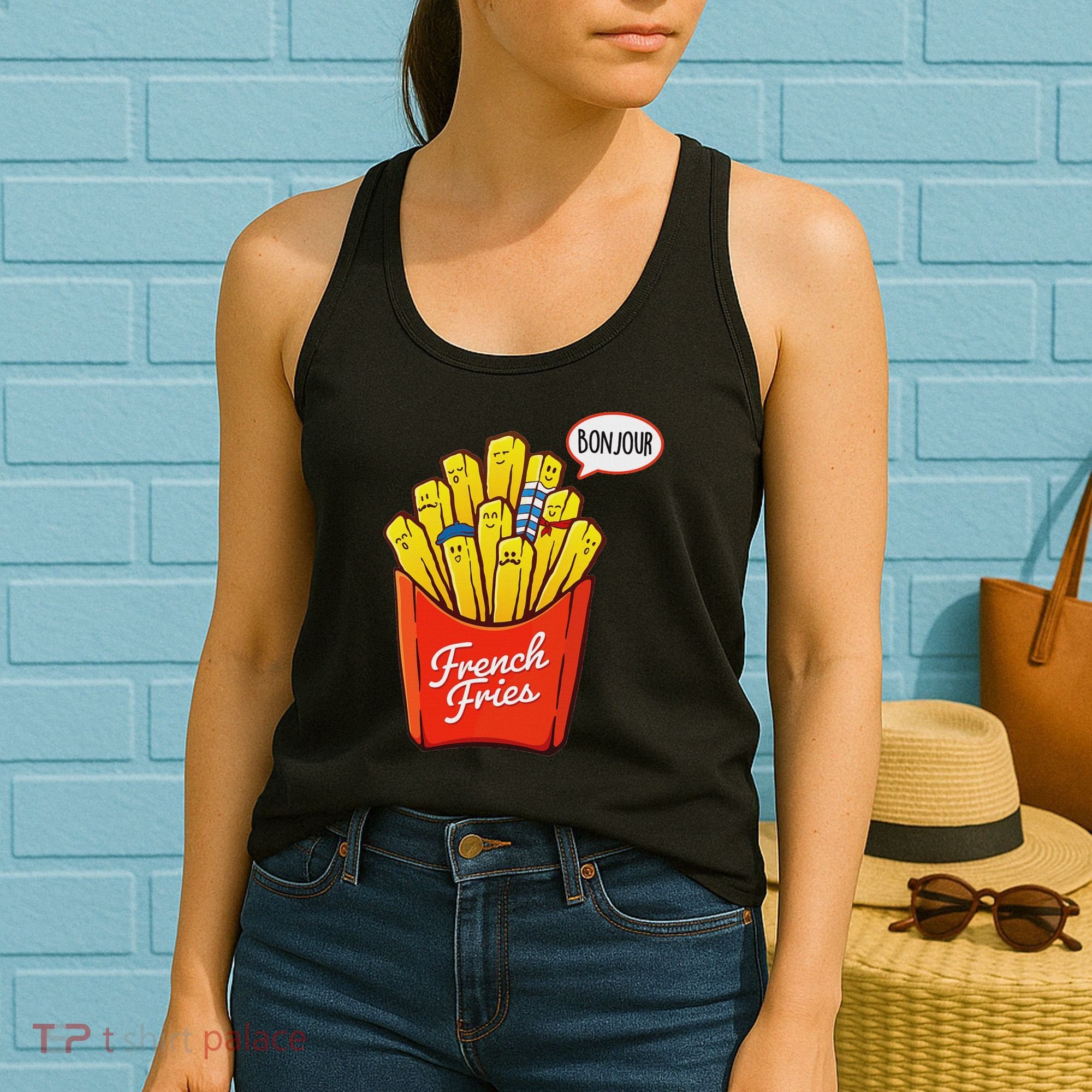 French Fries Lover Fast Food Eater  Women's Tank Top