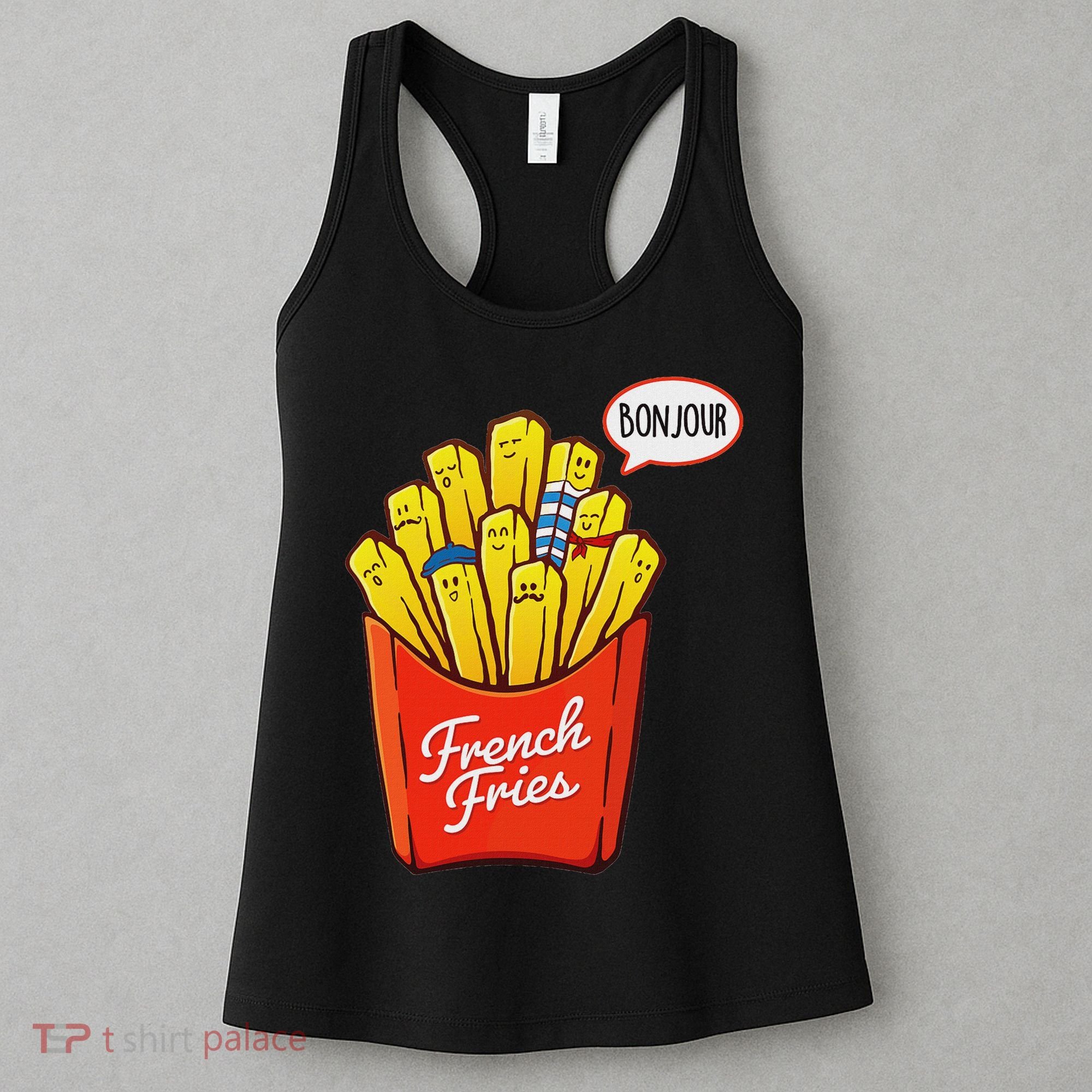 French Fries Lover Fast Food Eater  Women's Tank Top