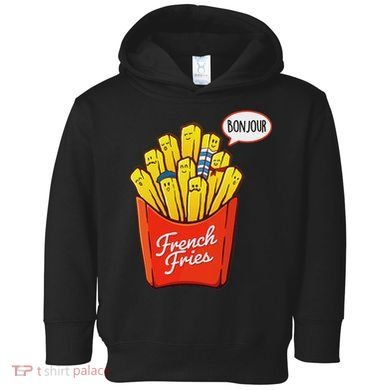 French Fries Lover Fast Food Eater  Toddler Hoodie