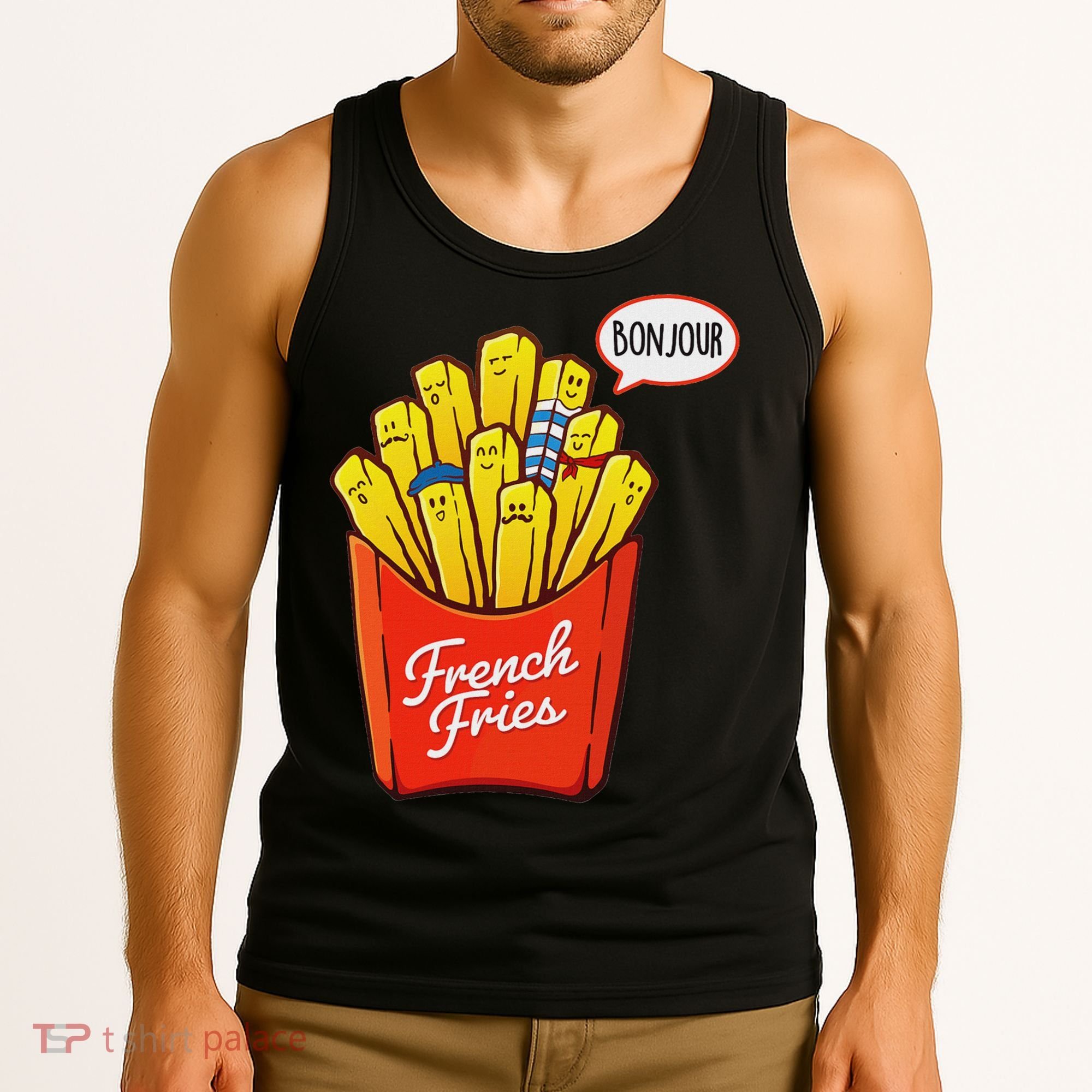 French Fries Lover Fast Food Eater  Tank Top