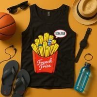 French Fries Lover Fast Food Eater  Tank Top thumb 4