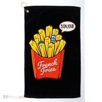 French Fries Lover Fast Food Eater  Golf Towel thumb 0