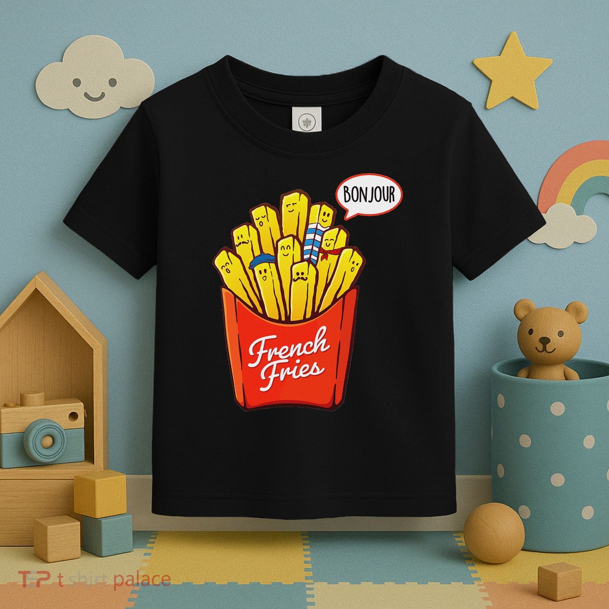 French Fries Lover Fast Food Eater  Toddler T-Shirt