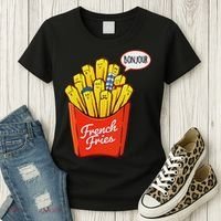 French Fries Lover Fast Food Eater  Women's T-Shirt thumb 3