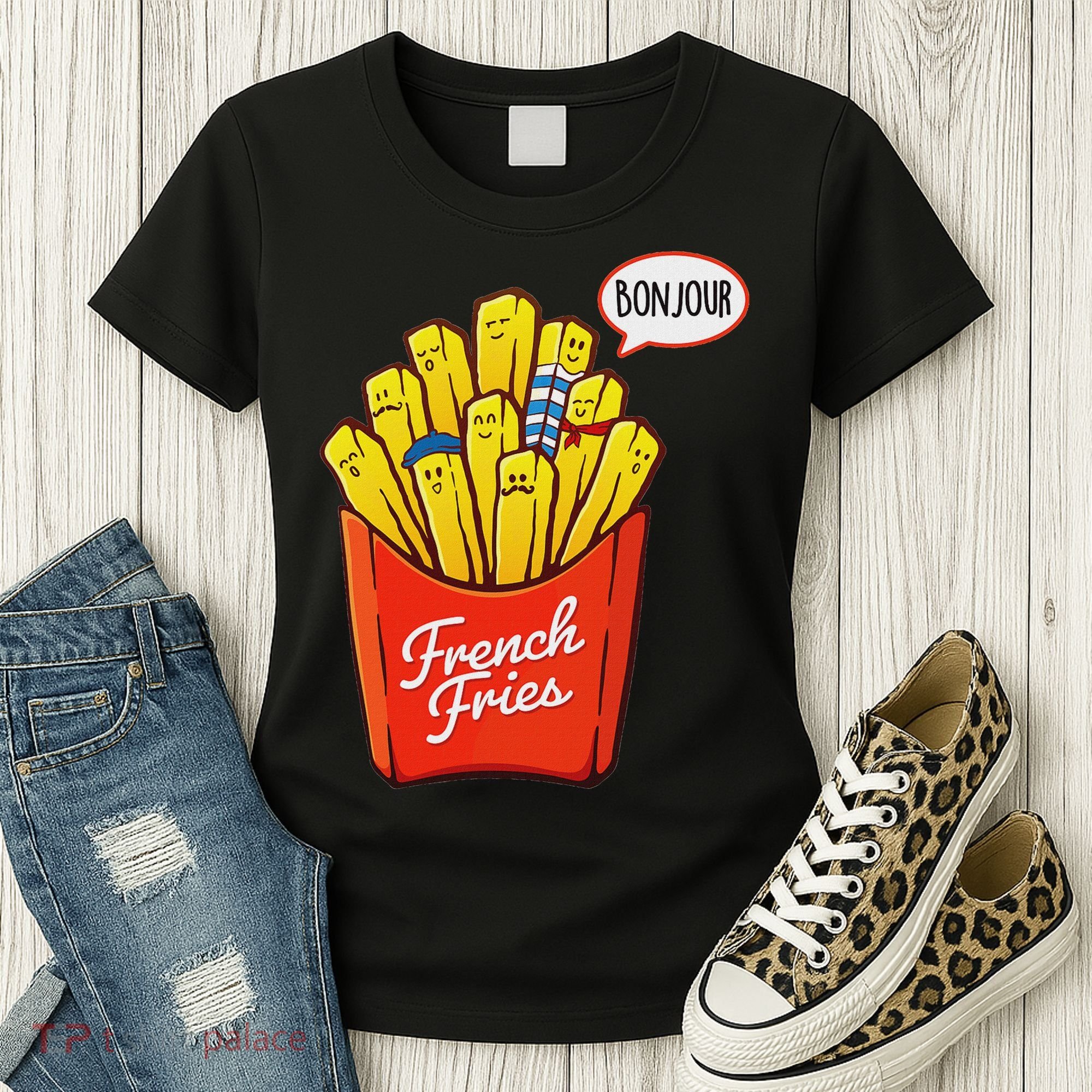 French Fries Lover Fast Food Eater  Women's T-Shirt