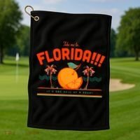 Florida!! Golf Towel thumb 1