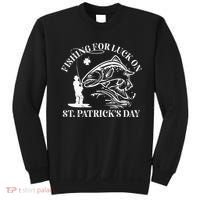 Fishing for luck on St. Patrick's Day Trout Fly Fishing Lake Sweatshirt thumb 0