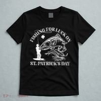 Fishing for luck on St. Patrick's Day Trout Fly Fishing Lake T-Shirt thumb 5