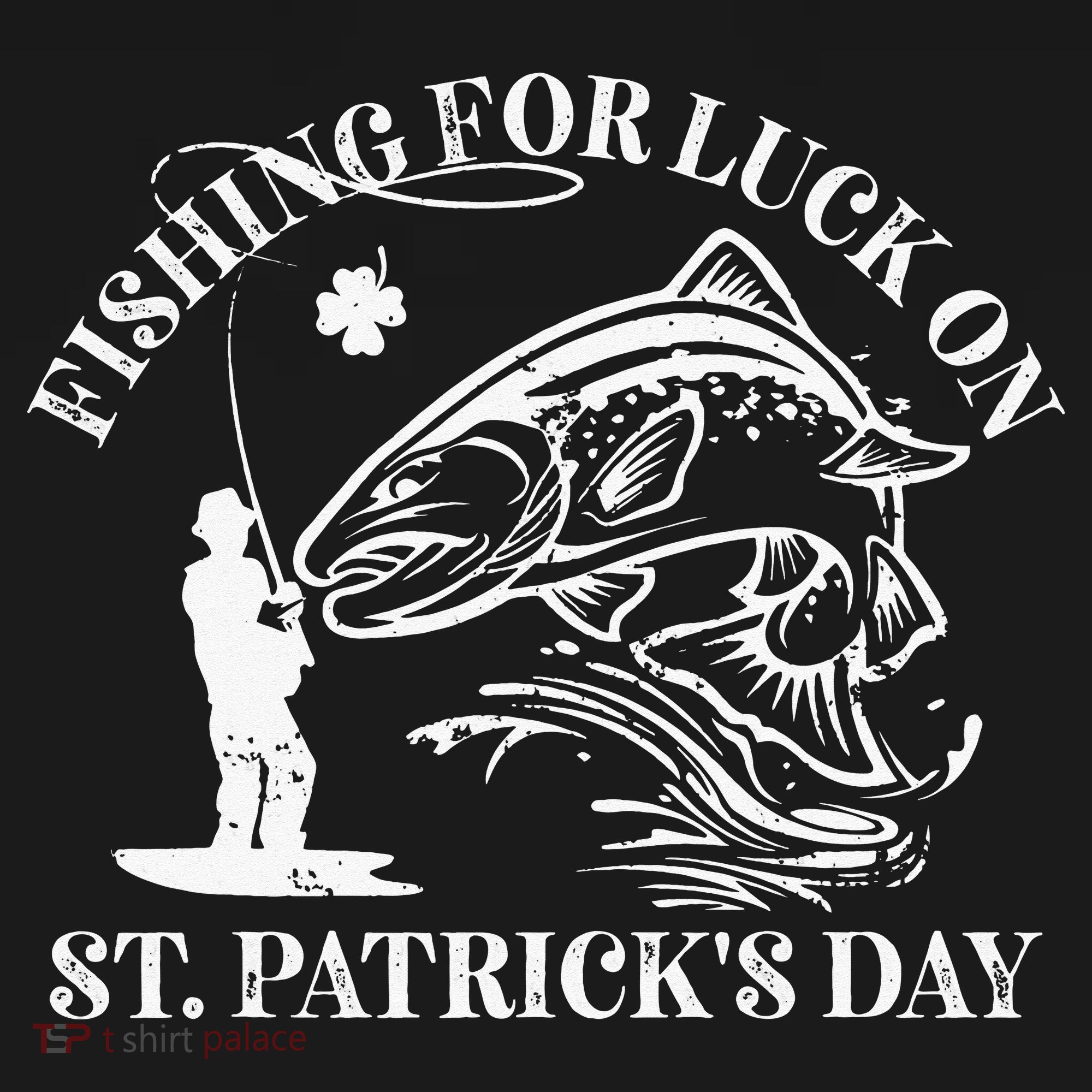 Fishing for luck on St. Patrick's Day Trout Fly Fishing Lake Women's Tank Top