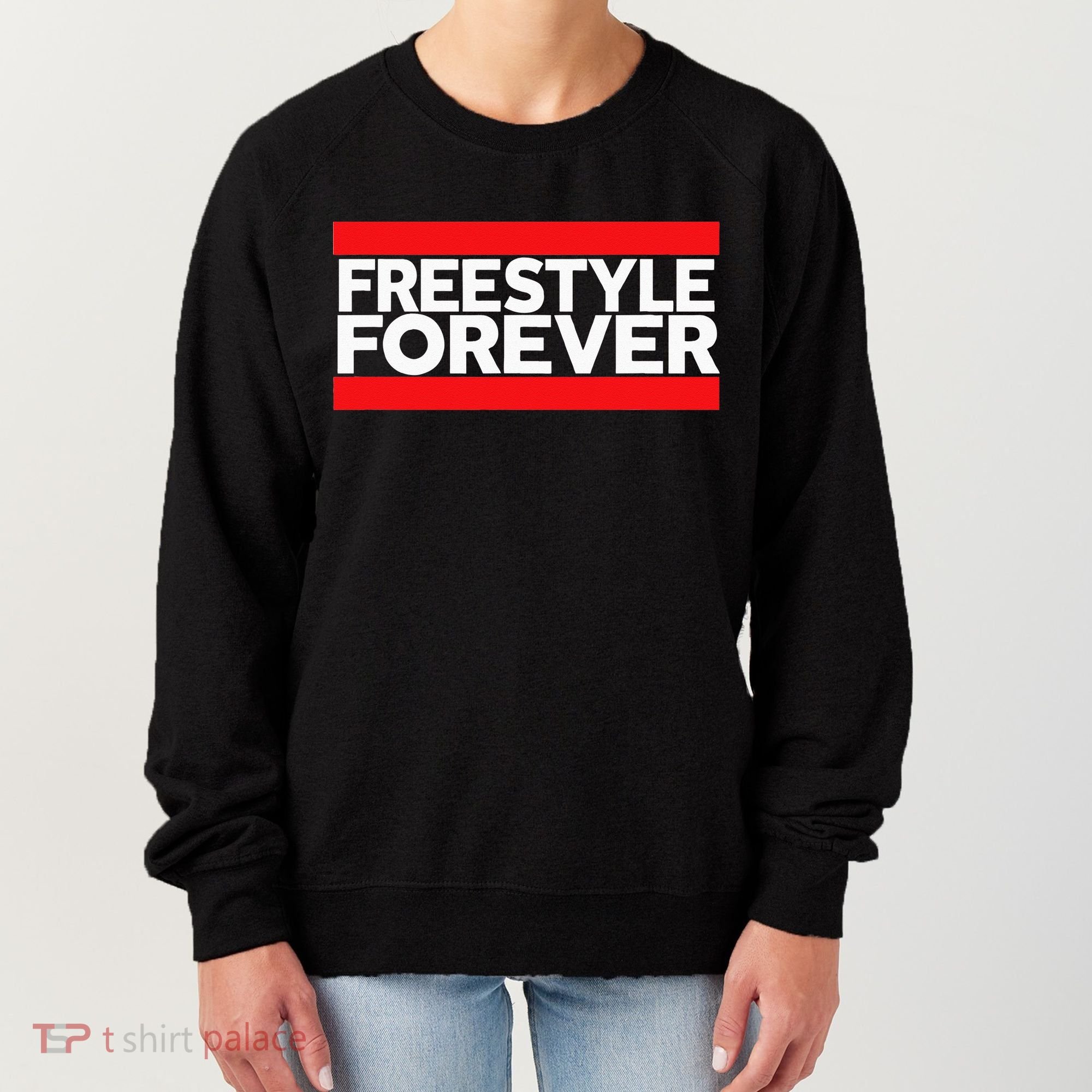 Freestyle Forever Music Fan 80s Retro Rap Style Graphic Women's Sweatshirt