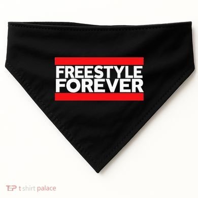 Freestyle Forever Music Fan 80s Retro Rap Style Graphic USA-Made Doggie Bandana