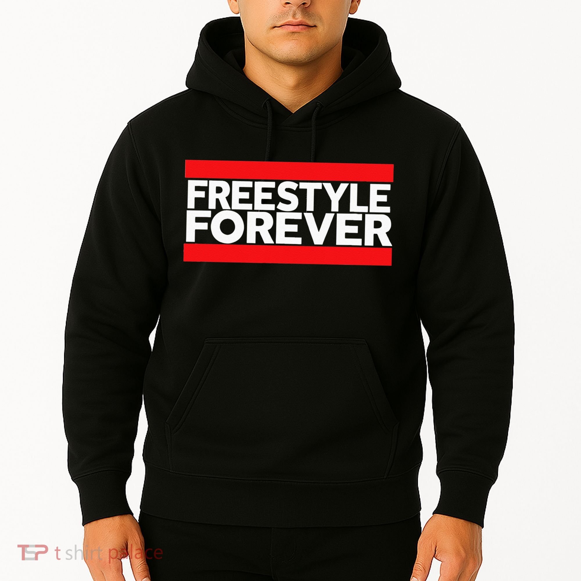 Freestyle Forever Music Fan 80s Retro Rap Style Graphic Hoodie
