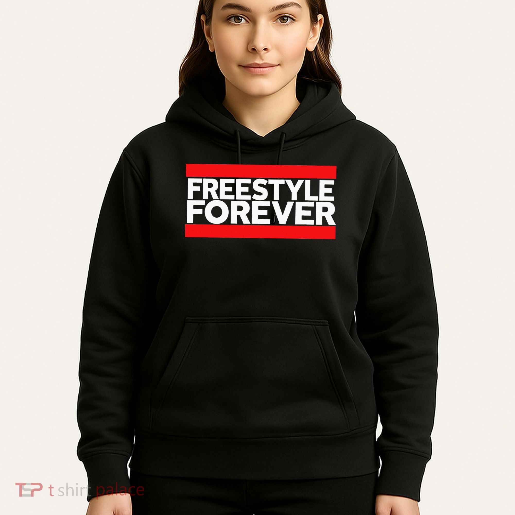 Freestyle Forever Music Fan 80s Retro Rap Style Graphic Hoodie