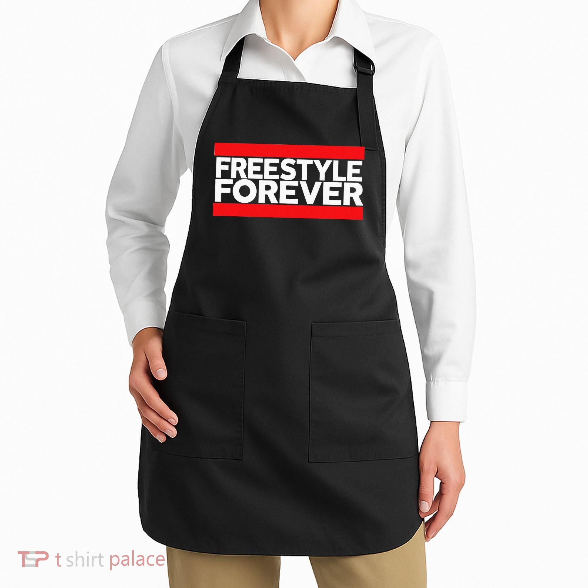 Freestyle Forever Music Fan 80s Retro Rap Style Graphic Apron
