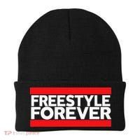 Freestyle Forever Music Fan 80s Retro Rap Style Graphic Beanie thumb 0