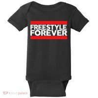 Freestyle Forever Music Fan 80s Retro Rap Style Graphic Baby Bodysuit thumb 0