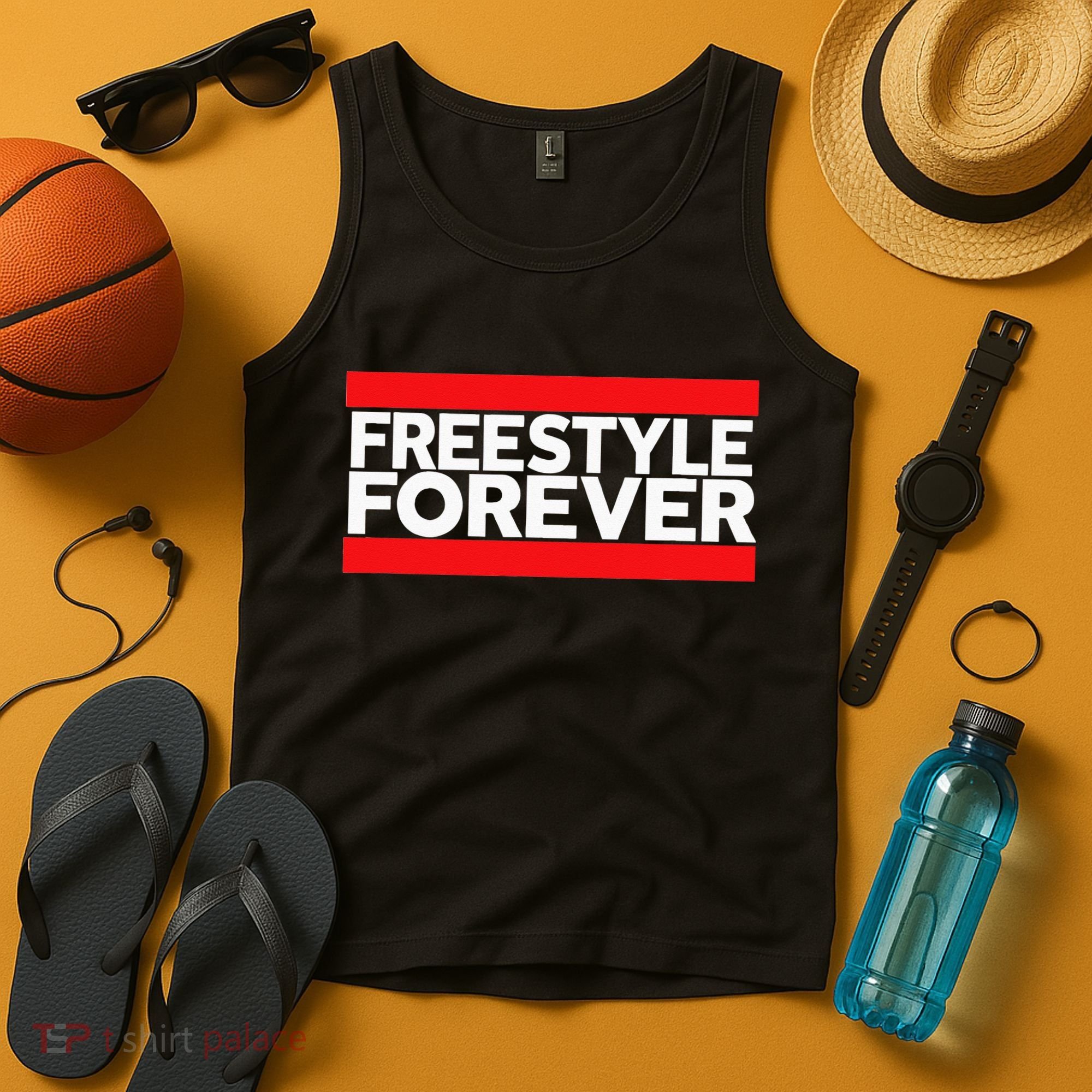 Freestyle Forever Music Fan 80s Retro Rap Style Graphic Tank Top