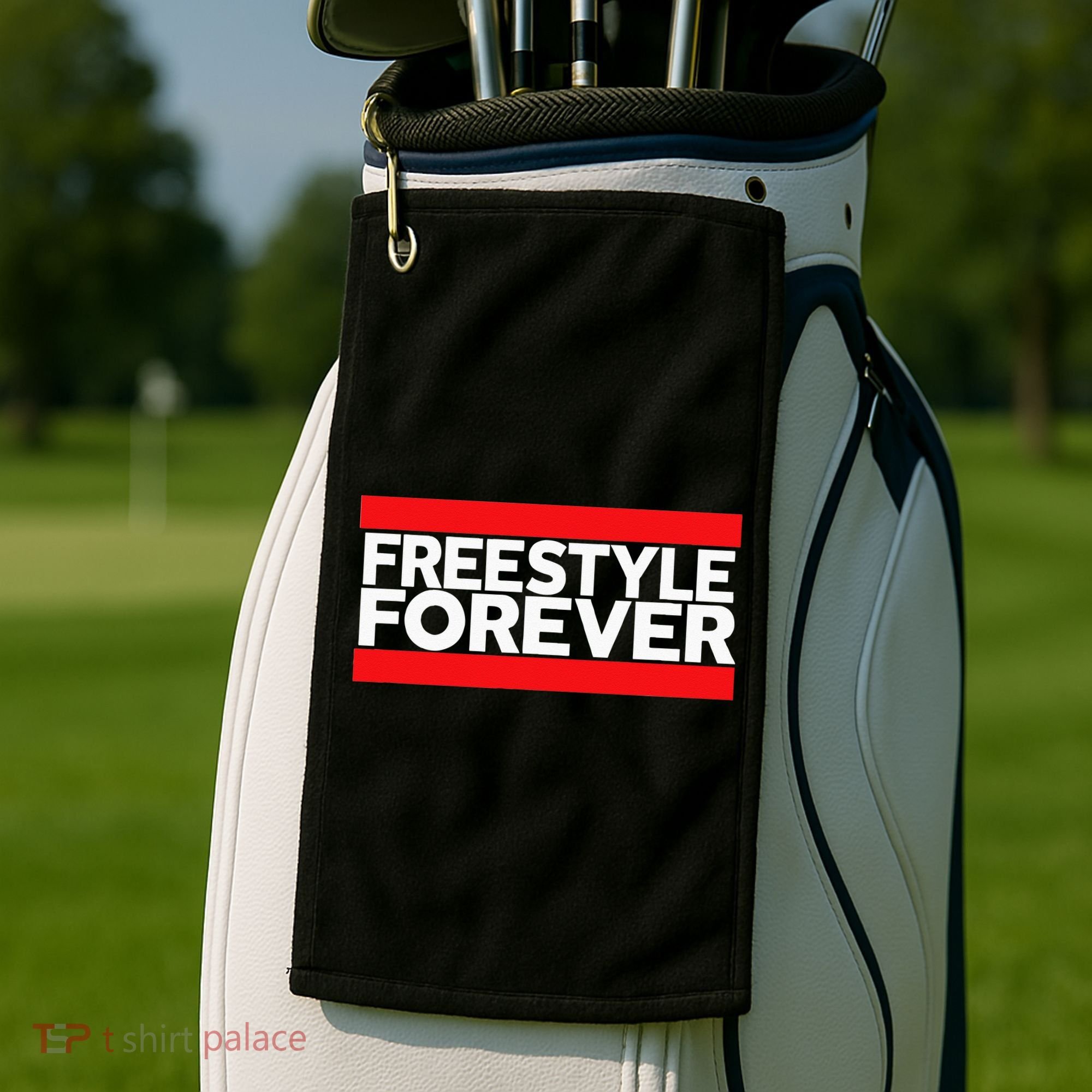 Freestyle Forever Music Fan 80s Retro Rap Style Graphic Golf Towel