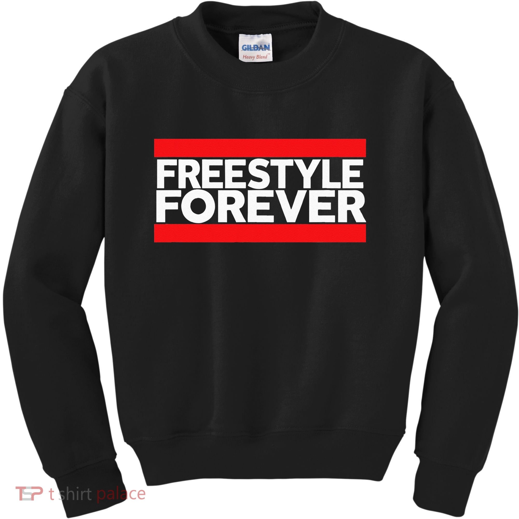 Freestyle Forever Music Fan 80s Retro Rap Style Graphic Kids Sweatshirt