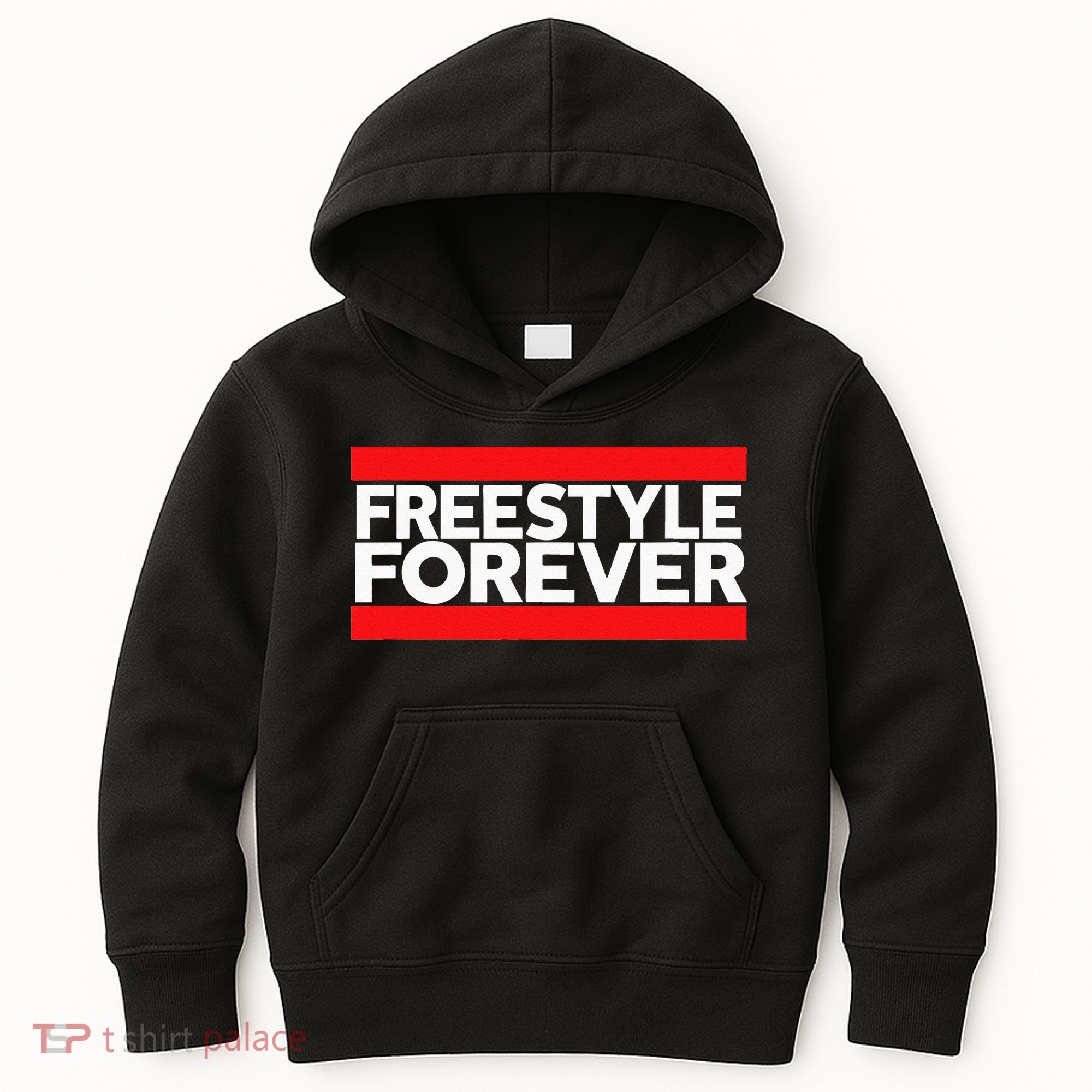 Freestyle Forever Music Fan 80s Retro Rap Style Graphic Kids Hoodie