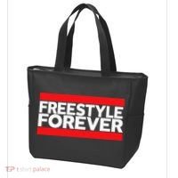 Freestyle Forever Music Fan 80s Retro Rap Style Graphic Tote Bag thumb 3