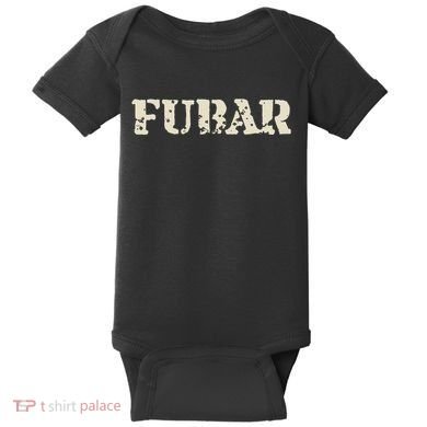 Fubar Funny Military Slang Design Baby Bodysuit