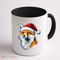 Festive Fox Merry Christmas With Family And Friends Gift Coffee Mug thumb 1