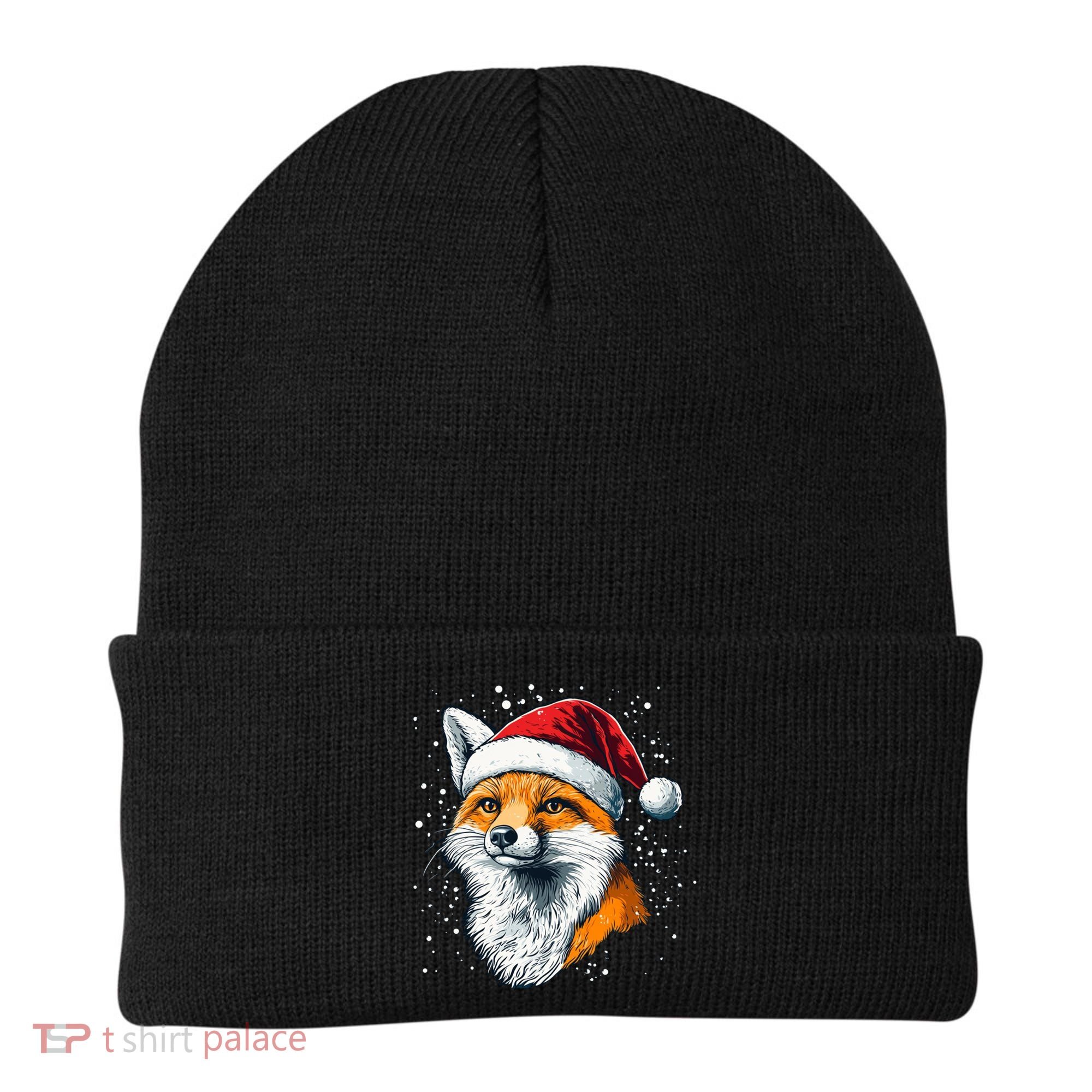 Festive Fox Merry Christmas With Family And Friends Gift Beanie