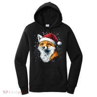 Festive Fox Merry Christmas With Family And Friends Gift Women's Hoodie thumb 0