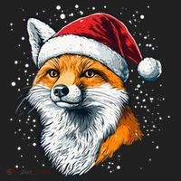 Festive Fox Merry Christmas With Family And Friends Gift Golf Towel thumb 3