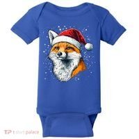 Festive Fox Merry Christmas With Family And Friends Gift Baby Bodysuit thumb 0