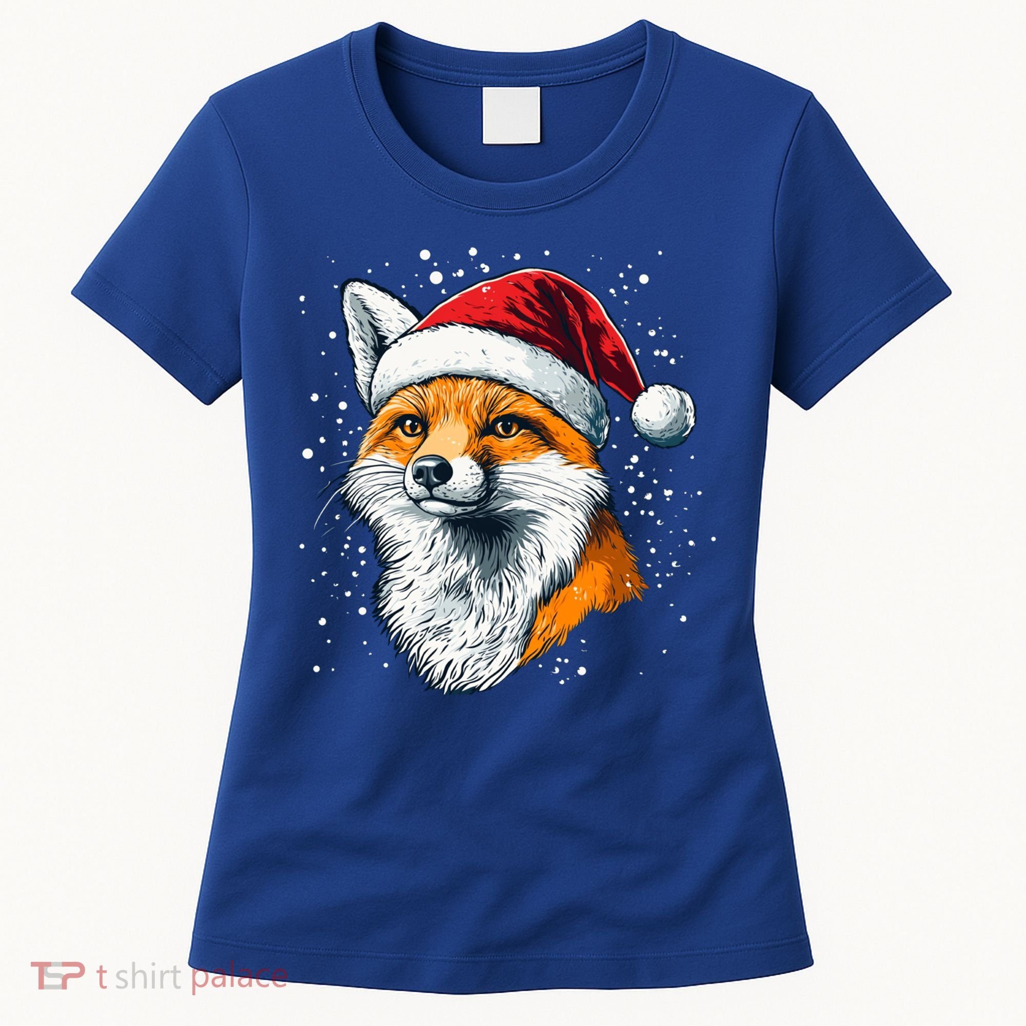 Festive Fox Merry Christmas With Family And Friends Gift Women's T-Shirt