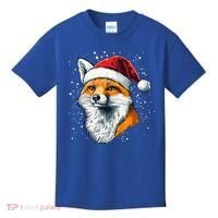 Festive Fox Merry Christmas With Family And Friends Gift Kids T-Shirt thumb 0