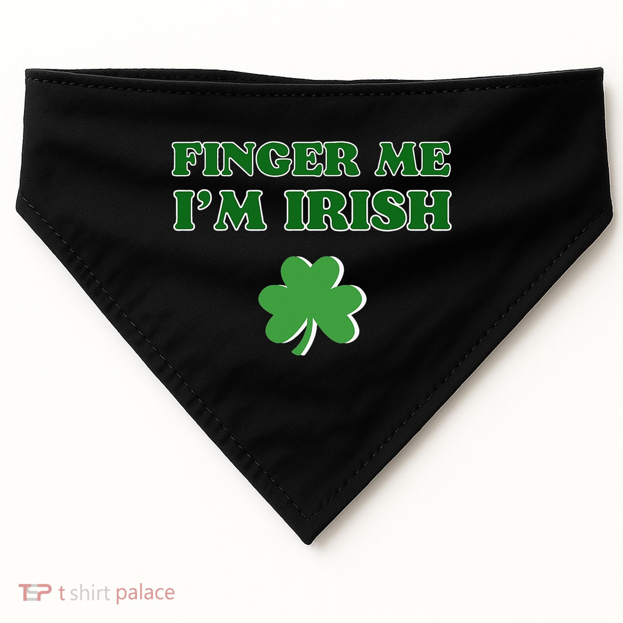 Funny Finger Me I’m Irish St Patrick’s Day USA-Made Doggie Bandana